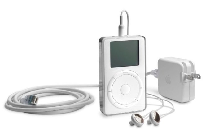 Ipod với thiết kế màu trắng