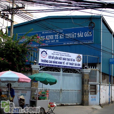 Một cơ sở của trường Cao đẳng Kinh tế - Kỹ thuật Sài Gòn