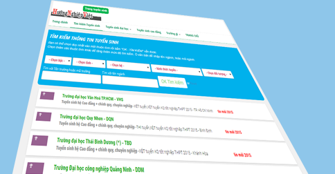 Hướng nghiệp Việt đưa vào triển khai trang tuyển sinh